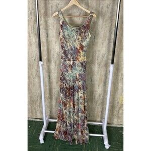 Jones New York Dress Floral Maxi Romantic Dress Sz 2 Lined Tiered 90’s Coquette